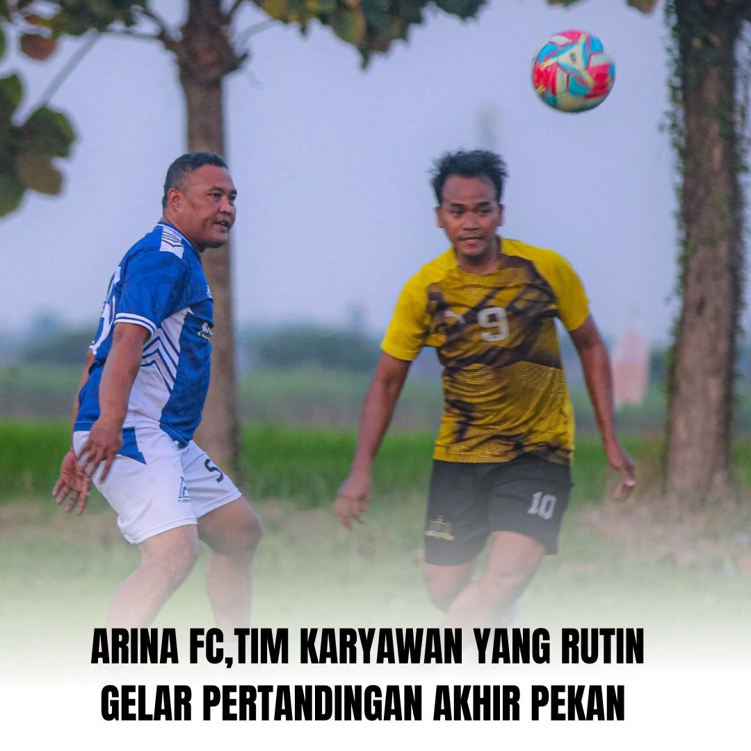 Arina FC saat pertandingan uji coba di Lapangan Terung, Krian, Minggu sore (17/8/2025).