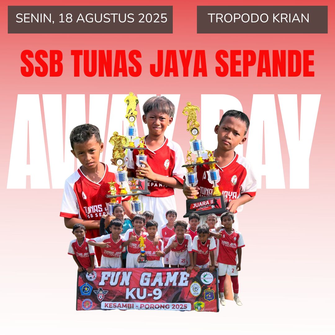 SSB Tunas Jaya Sepande yang akan melakukan away ke Tropodo Krian.