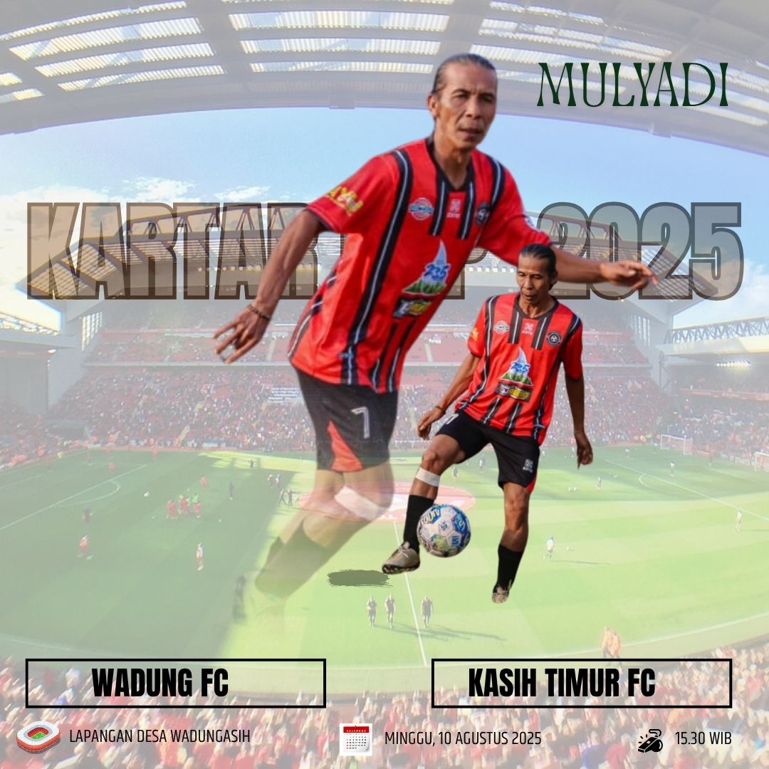 Mulyadi yang menjadi andalan Wadung FC saat menghadapi Kasih Timur FC pada pertandingan Minggu (10/8/2025).